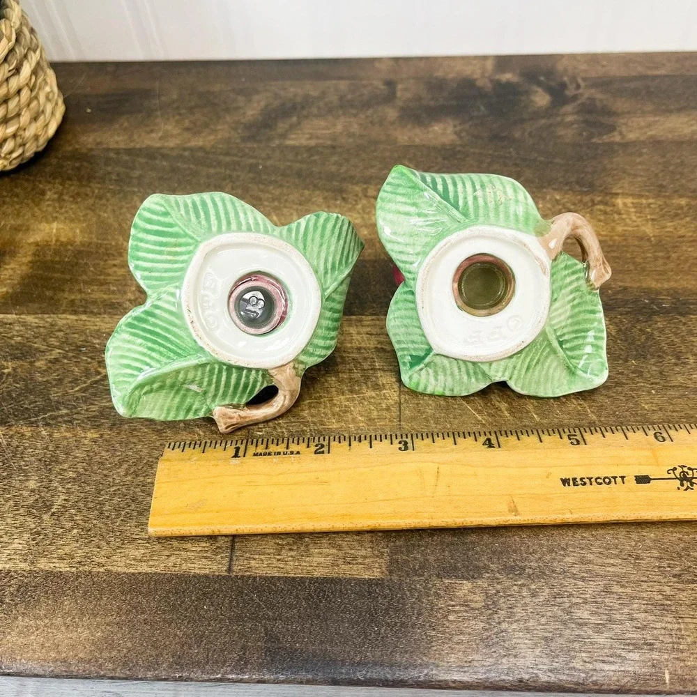 Vintage Strawberry Salt and Pepper Shakers  - Fitz‎ & Floyd Strawberries